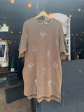 Western Embroidered T-Shirt Dress